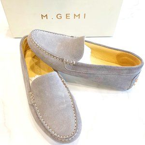 M. Gemi Felize Gray Suede Moccasin Driving Loafer